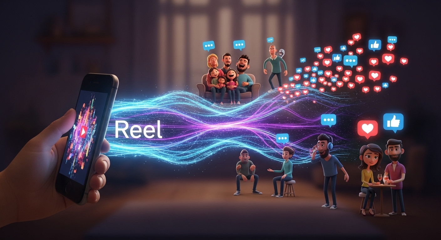 Como o Instagram distribui Reels no início